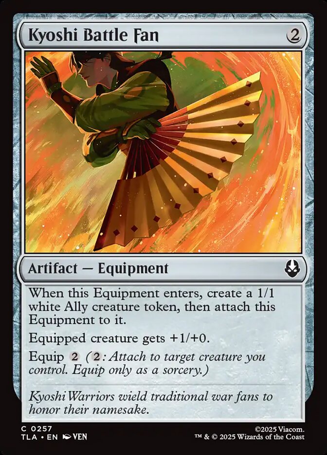 Kyoshi Battle Fan (257) - Avatar: The Last Airbender (TLA)