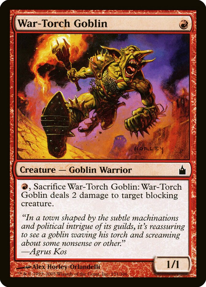War-Torch Goblin (151) - Ravnica: City of Guilds (RAV)