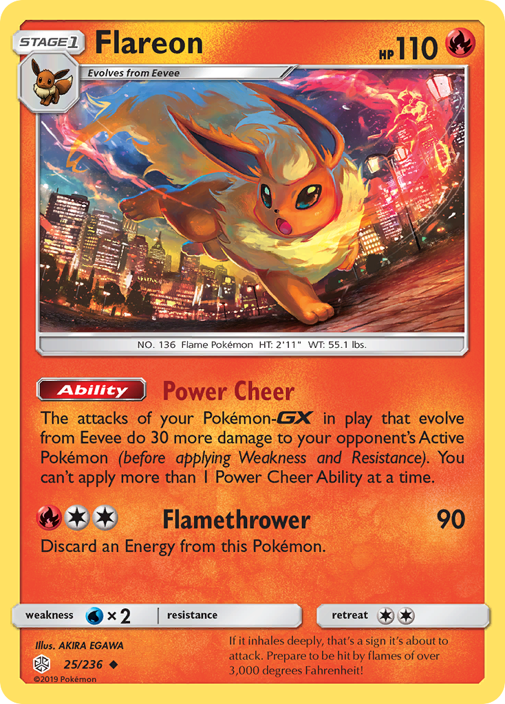 Flareon (25/236) - Cosmic Eclipse (CEC)