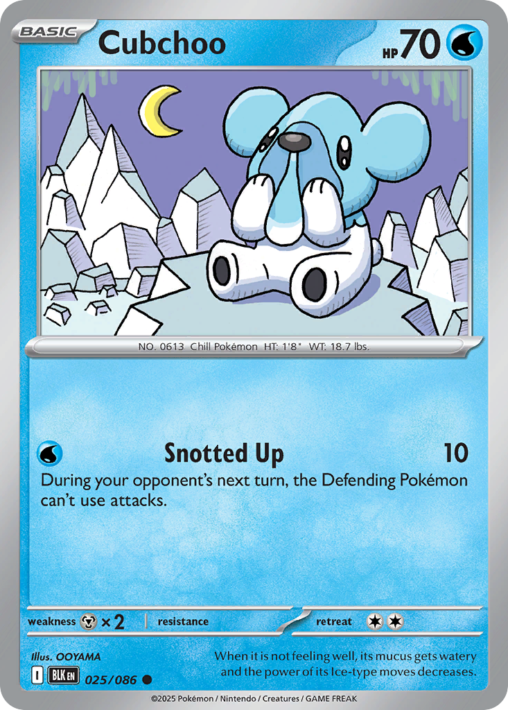 Cubchoo (25/86) - Black Bolt (BLK)