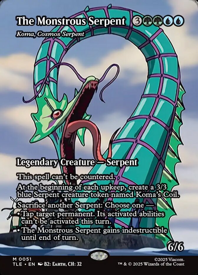 The Monstrous Serpent - Koma, Cosmos Serpent (51) - Avatar: The Last Airbender Eternal (TLE)
