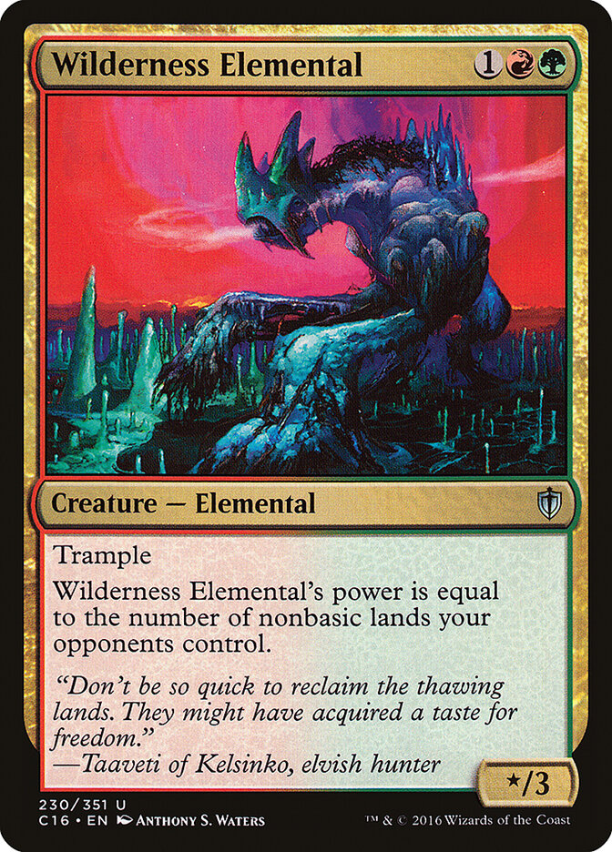 Wilderness Elemental (230) - Commander 2016 (C16)