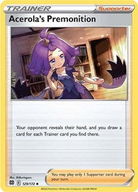 Acerola's Premonition (129) - SWSH09: Brilliant Stars (SWSH09)