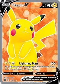 Pikachu V (Full Art) (157) - SWSH09: Brilliant Stars (SWSH09)