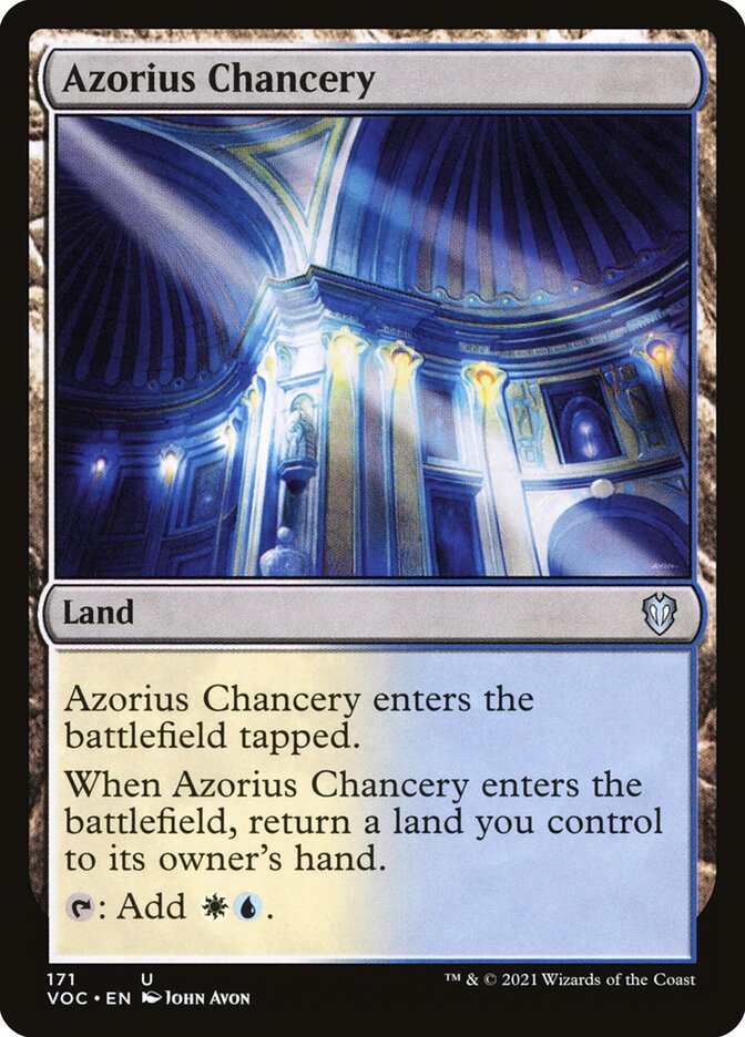 Azorius Chancery (171) - Crimson Vow Commander (VOC)