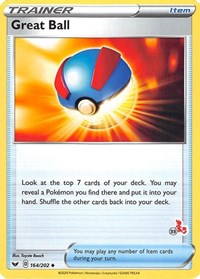 Great Ball - 164/202 (#33 Cinderace Stamped) (164) - Battle Academy 2022 (BA22)