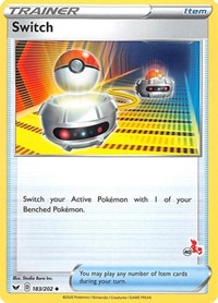 Switch - 183/202 (#40 Cinderace Stamped) (183) - Battle Academy 2022 (BA22)