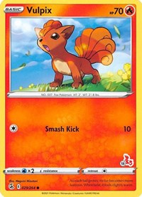 Vulpix - 029/264 (#13 Cinderace Stamped) (29) - Battle Academy 2022 (BA22)