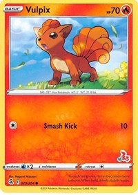 Vulpix - 029/264 (#18 Cinderace Stamped) (29) - Battle Academy 2022 (BA22)