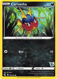 Carvanha - 162/264 (Eevee Stamped) (162) - Battle Academy 2022 (BA22)