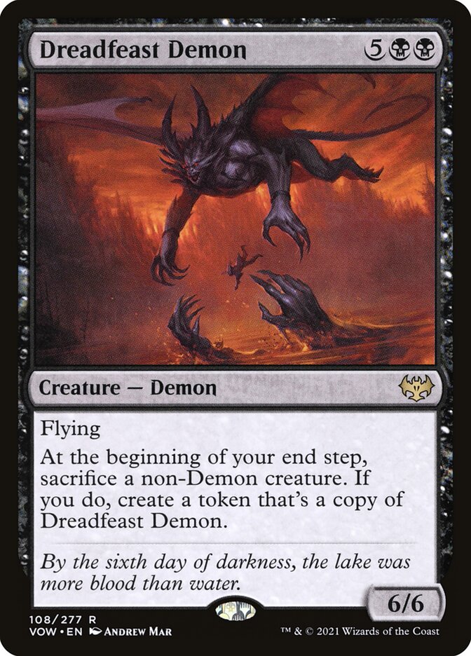 Dreadfeast Demon (108) - Innistrad: Crimson Vow (VOW)