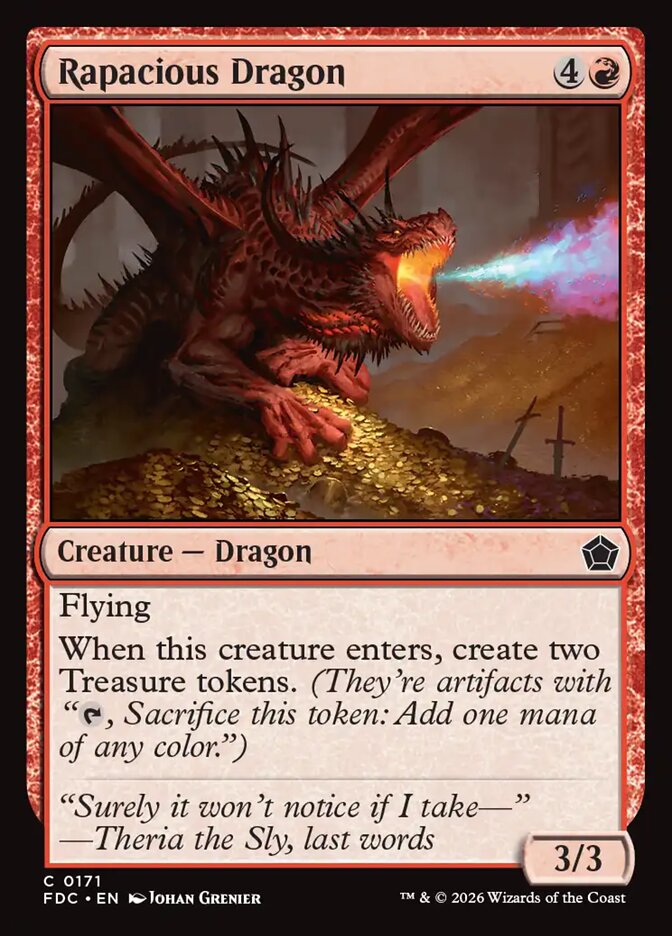 Rapacious Dragon (171) - Foundations Commander (FDC)