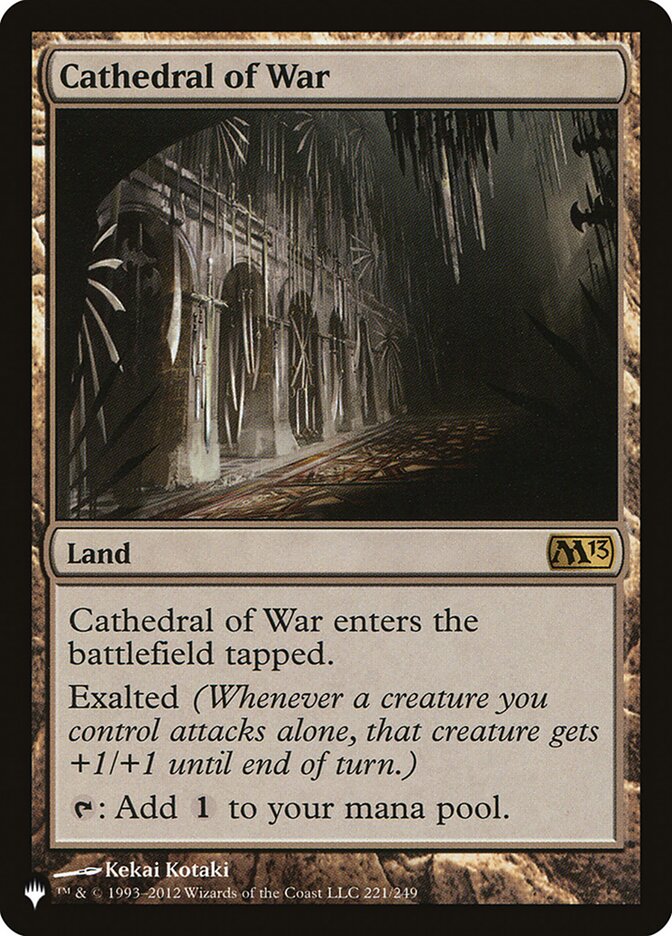 Cathedral of War (M13-221) - The List (PLST)