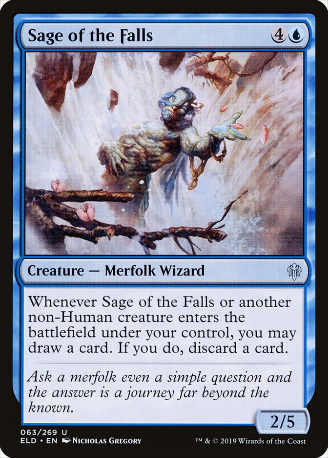 Sage of the Falls (63) - Throne of Eldraine (ELD)