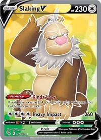 Slaking V (Full Art) (77) - Pokemon GO (PGO)