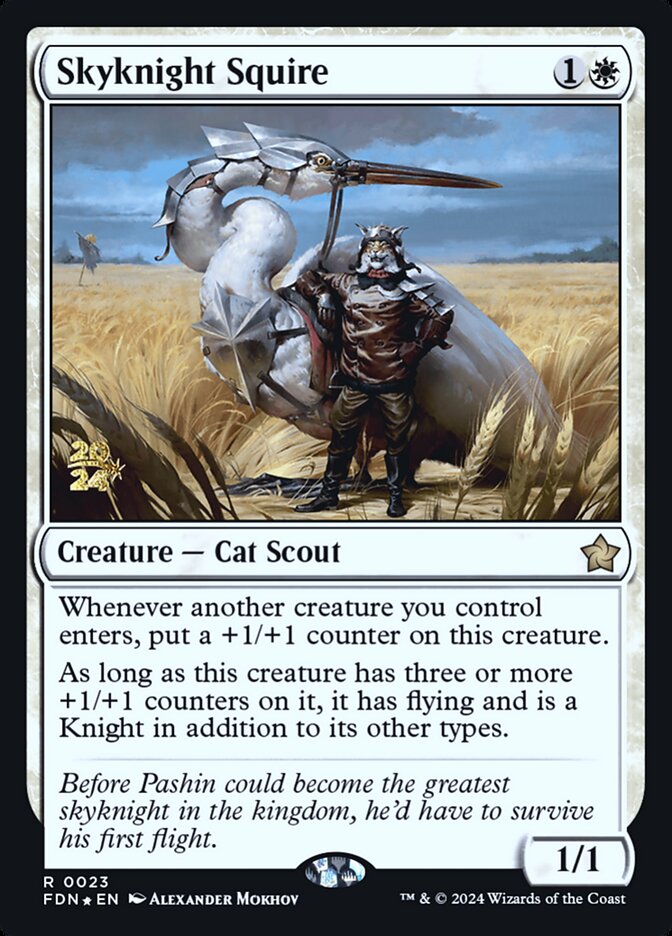 Skyknight Squire (23s) - Foundations Promos (PFDN)