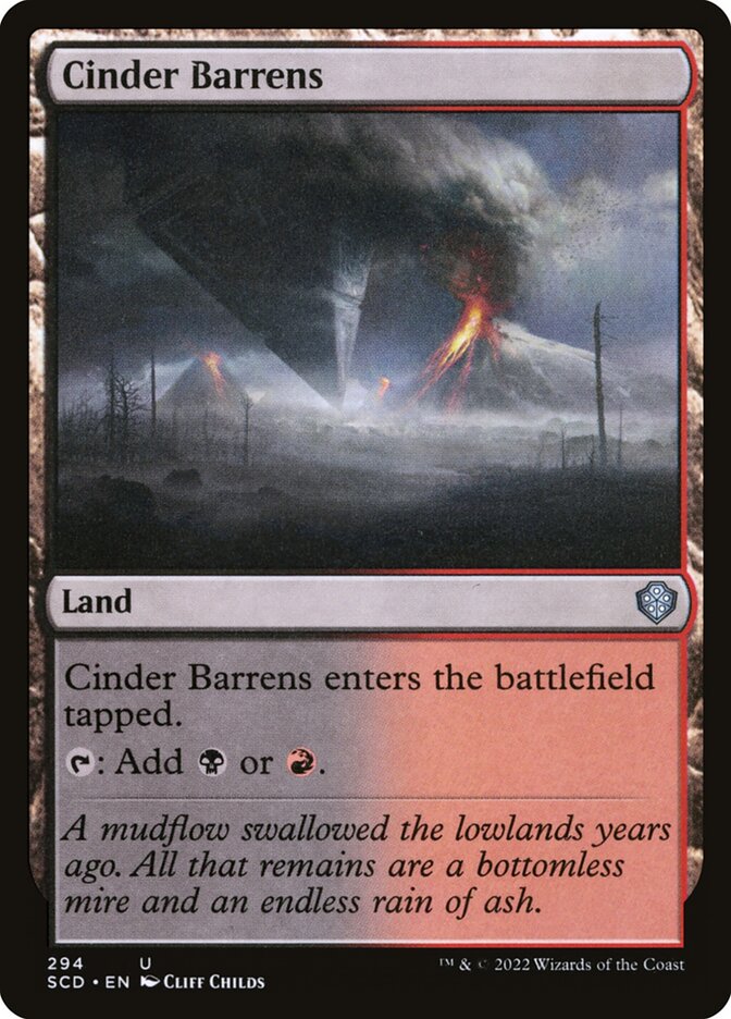 Cinder Barrens (294) - Starter Commander Decks (SCD)