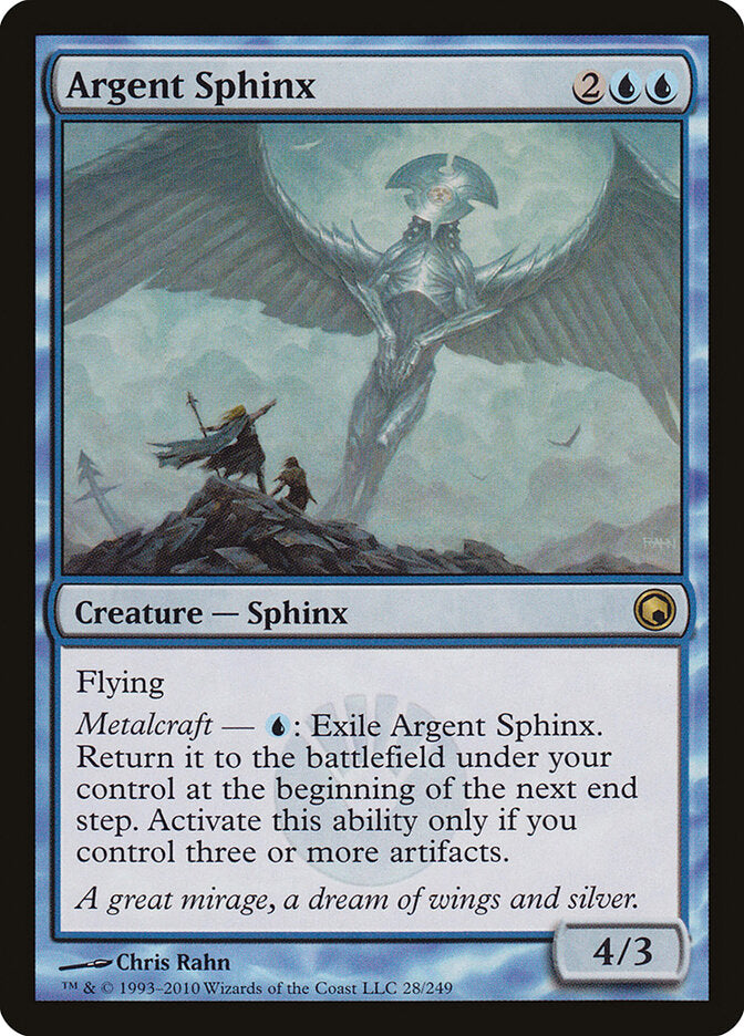Argent Sphinx (28) - Scars of Mirrodin (SOM)