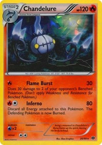 Chandelure - 20/99 (Cracked Ice Holo) (20) - Blister Exclusives (BLE)
