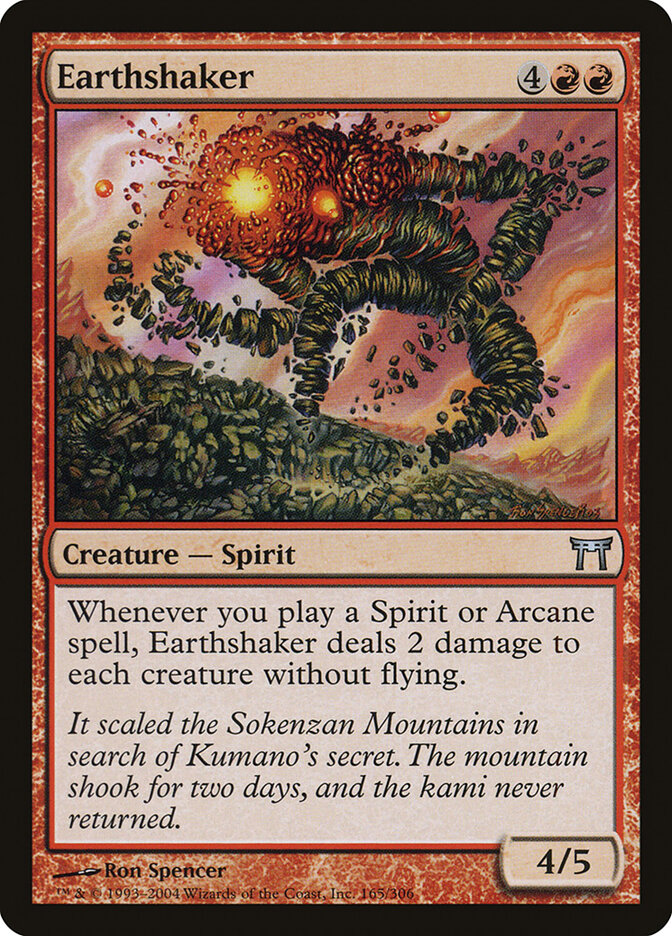 Earthshaker (165) - Champions of Kamigawa (CHK)