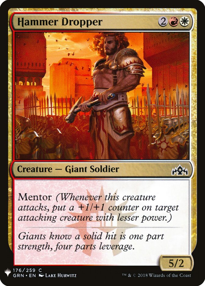 Hammer Dropper (GRN-176) - The List (PLST)