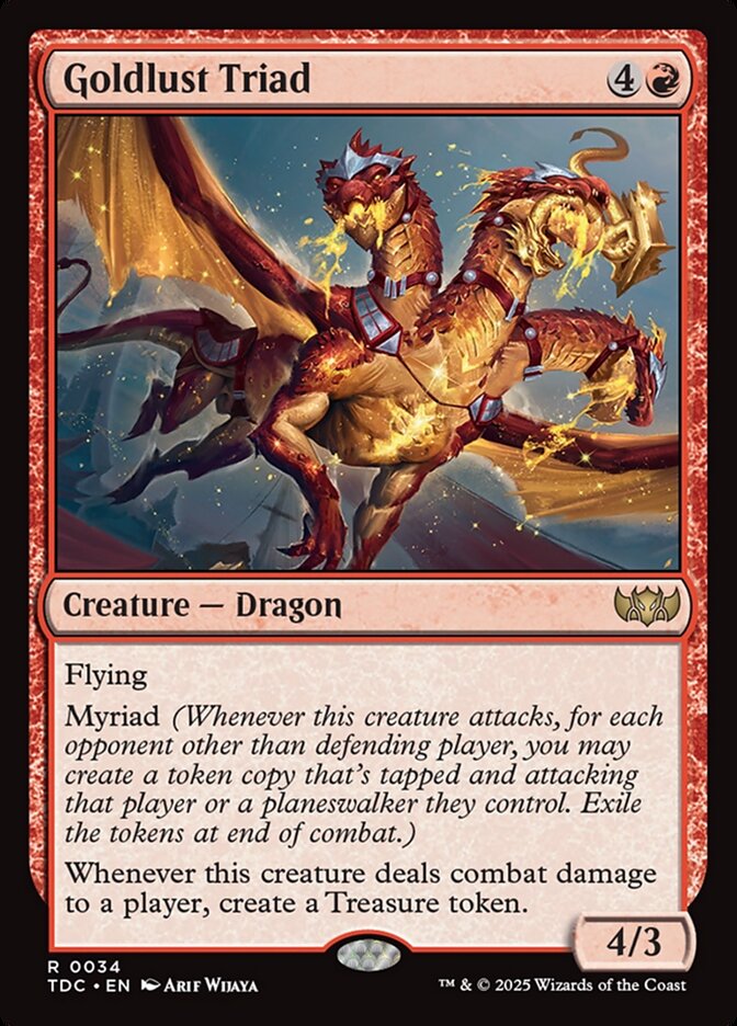 Goldlust Triad (34) - Tarkir: Dragonstorm Commander (TDC)