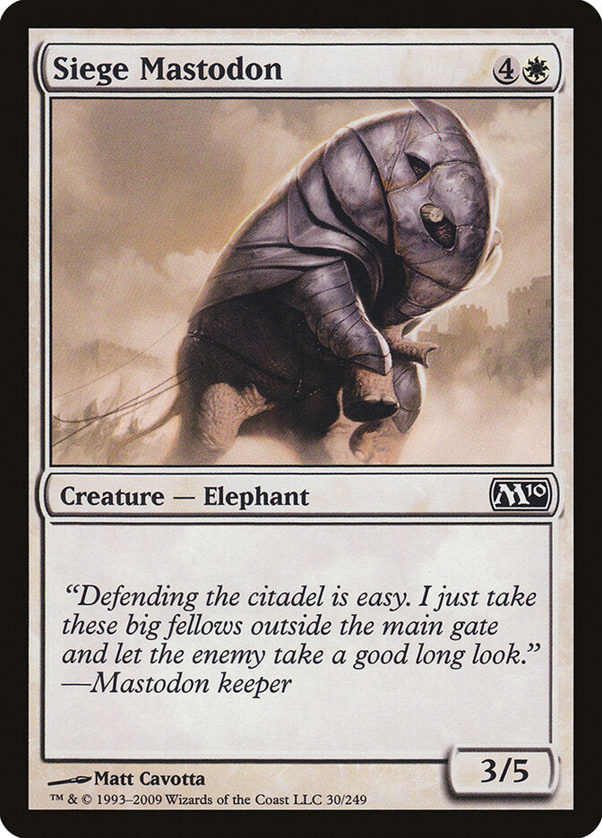 Siege Mastodon (30) - Magic 2010 (M10)
