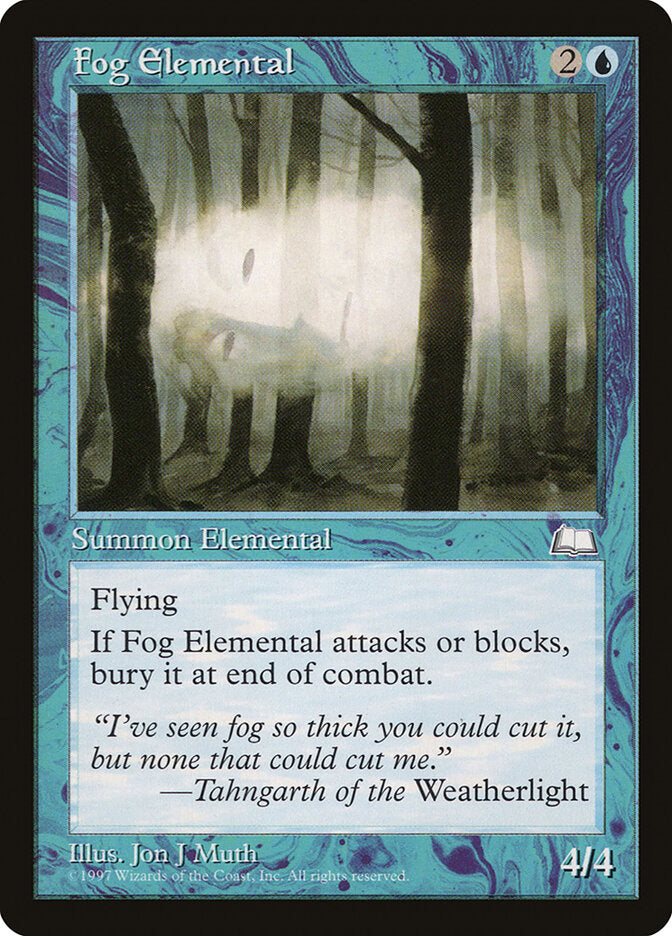 Fog Elemental (40) - Weatherlight (WTH)