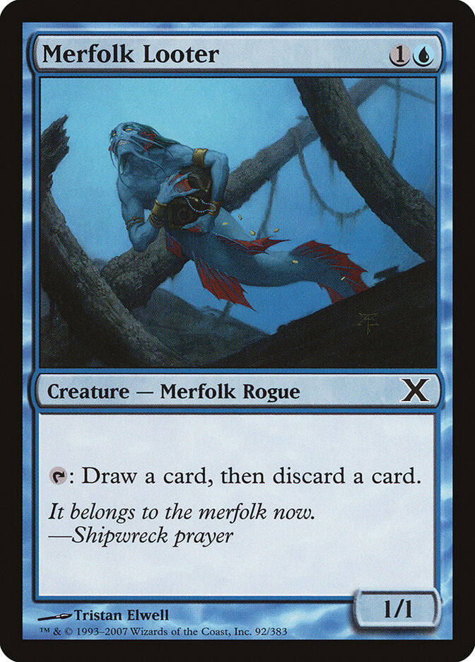 Merfolk Looter (92) - Tenth Edition (10E)
