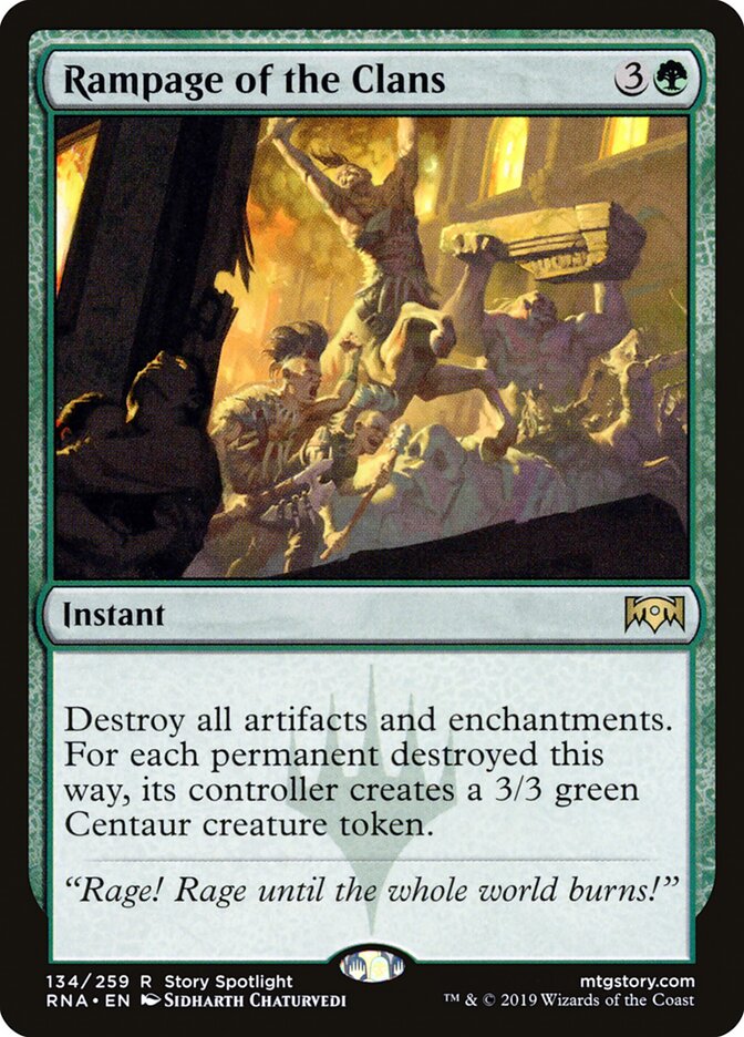 Rampage of the Clans (134) - Ravnica Allegiance (RNA)