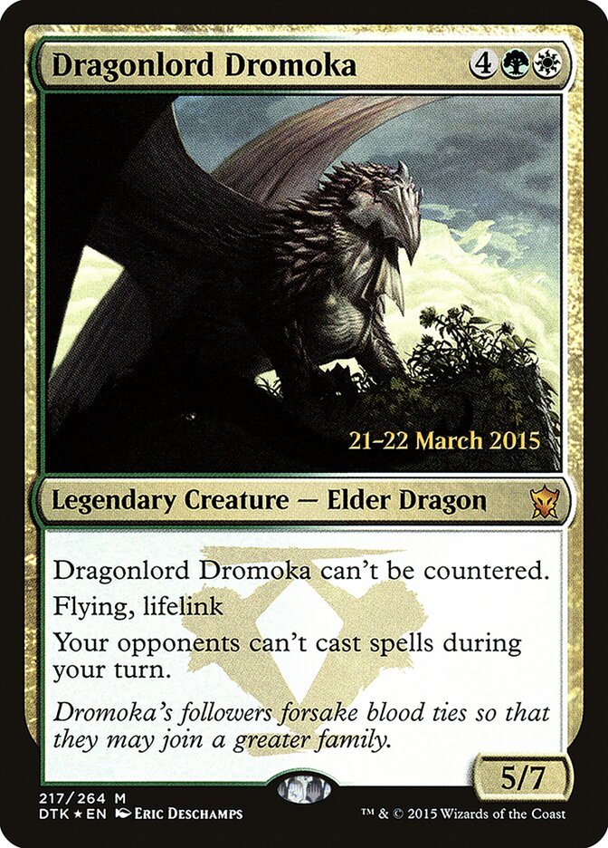 Dragonlord Dromoka (217s) - Dragons of Tarkir Promos (PDTK)