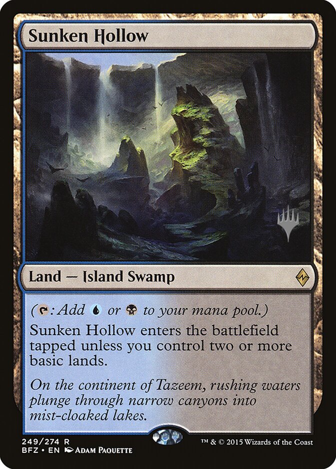 Sunken Hollow (249p) - Battle for Zendikar Promos (PBFZ)