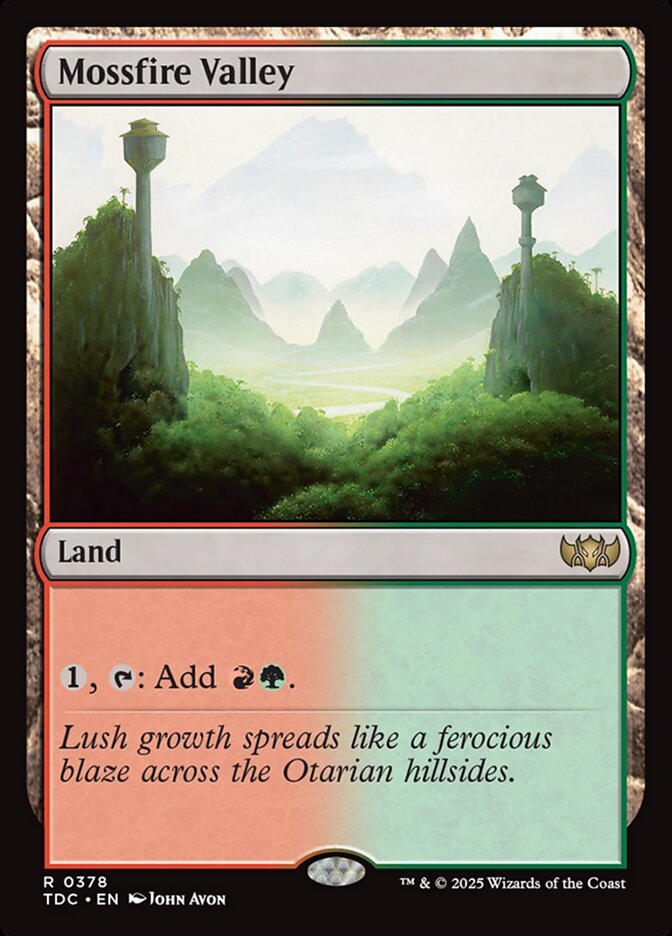 Mossfire Valley (378) - Tarkir: Dragonstorm Commander (TDC)