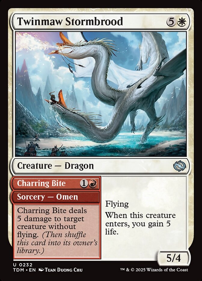 Twinmaw Stormbrood // Charring Bite (232) - Tarkir: Dragonstorm (TDM)
