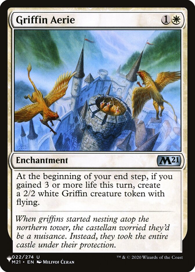 Griffin Aerie (M21-22) - The List (PLST)