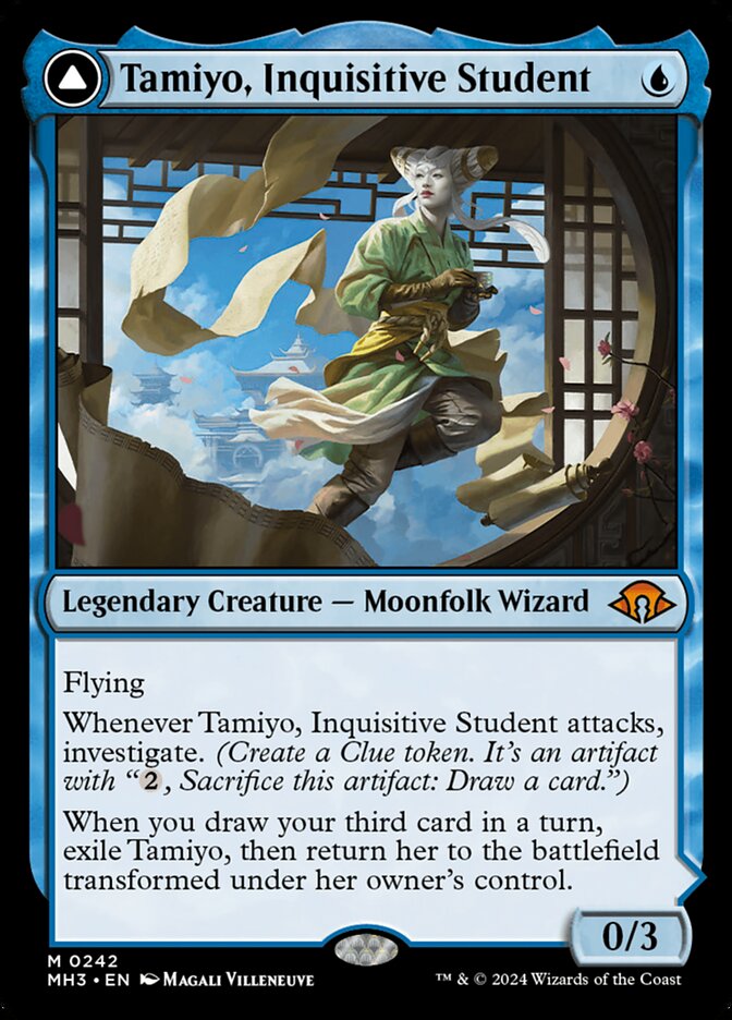 Tamiyo, Inquisitive Student // Tamiyo, Seasoned Scholar (242) - Modern Horizons 3 (MH3)