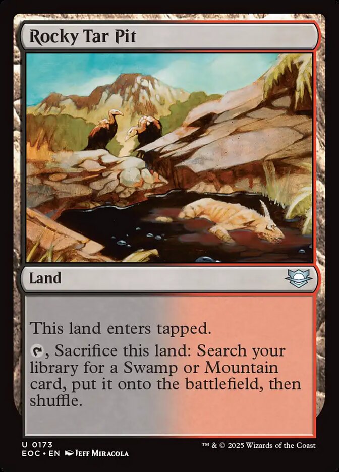 Rocky Tar Pit (173) - Edge of Eternities Commander (EOC)