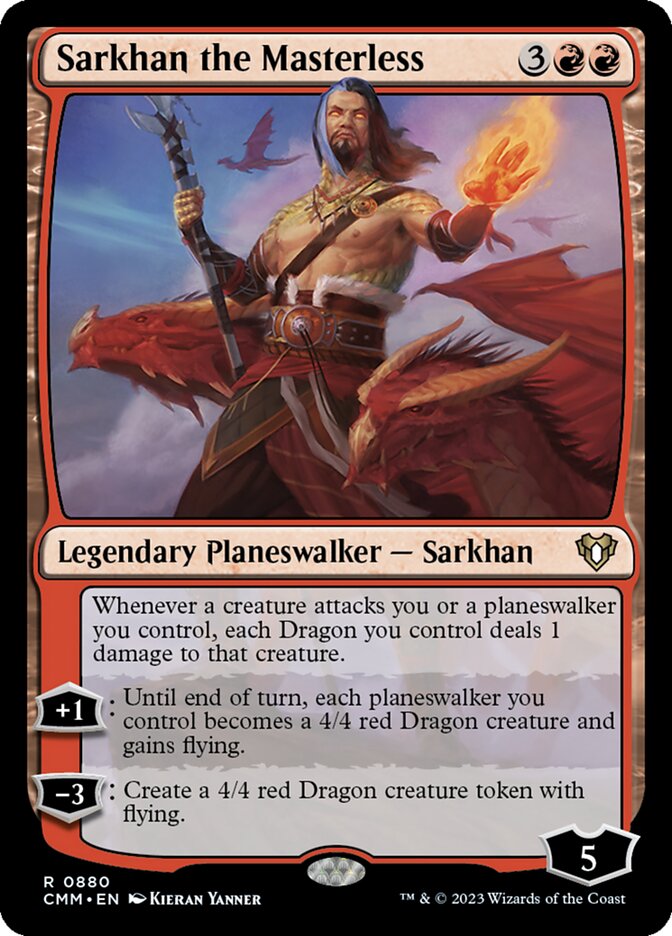 Sarkhan the Masterless (880) - Commander Masters (CMM)