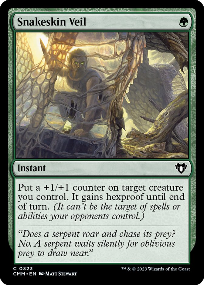 Snakeskin Veil (323) - Commander Masters (CMM)
