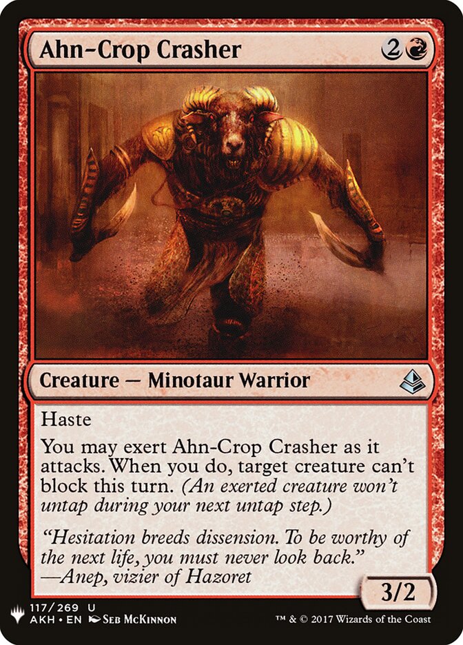 Ahn-Crop Crasher (AKH-117) - The List (PLST)