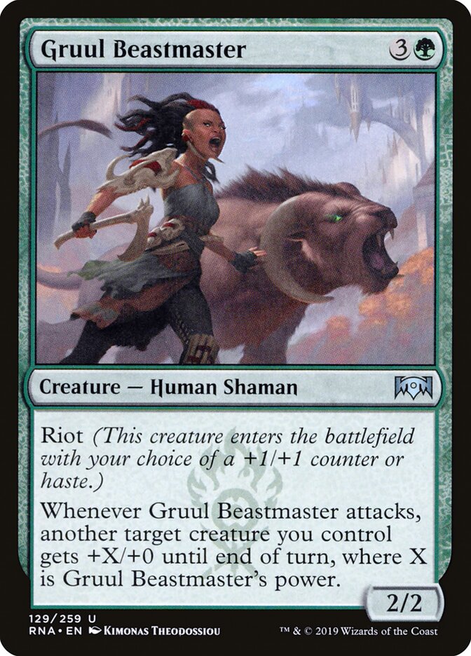 Gruul Beastmaster (129) - Ravnica Allegiance (RNA)