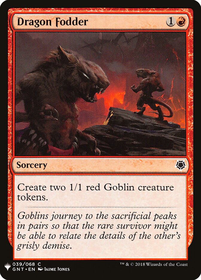 Dragon Fodder (GNT-39) - The List (PLST)
