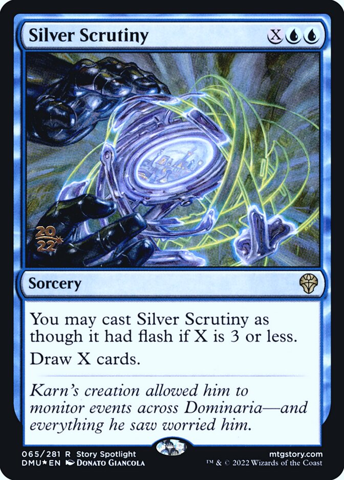 Silver Scrutiny (65s) - Dominaria United Promos (PDMU)