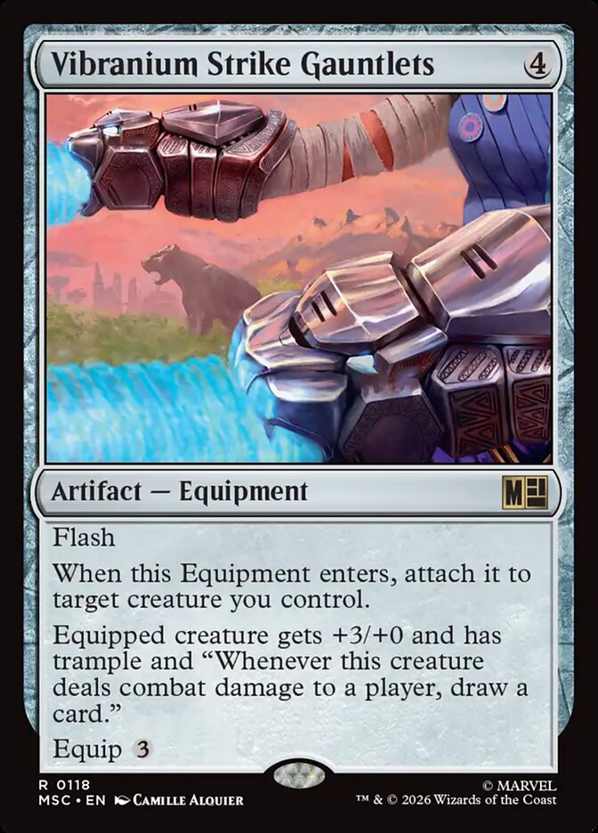 Vibranium Strike Gauntlets (118) - Marvel Super Heroes Commander (MSC)