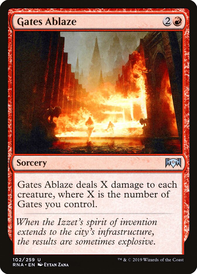 Gates Ablaze (102) - Ravnica Allegiance (RNA)