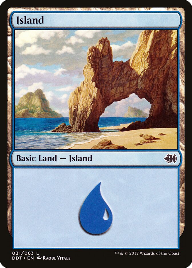 Island (31) - Duel Decks: Merfolk vs. Goblins (DDT)