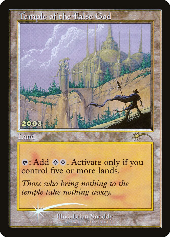 Temple of the False God (11) - 30th Anniversary Play Promos (P30A)