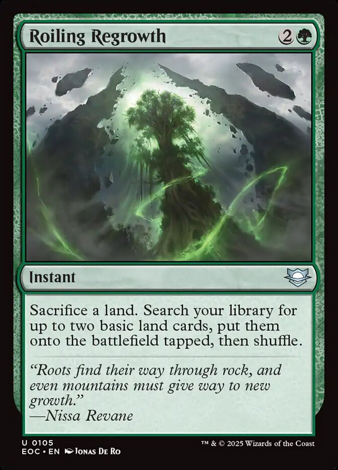 Roiling Regrowth (105) - Edge of Eternities Commander (EOC)