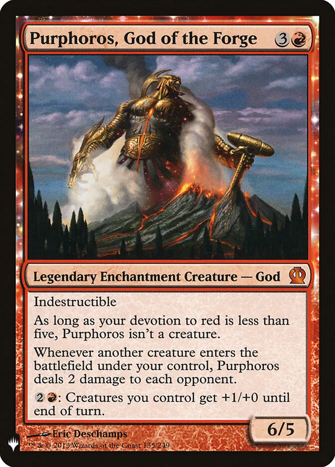 Purphoros, God of the Forge (THS-135) - The List (PLST)