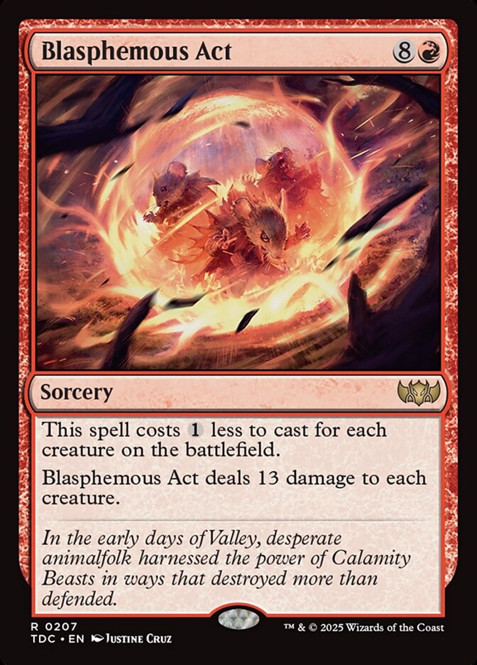Blasphemous Act (207) - Tarkir: Dragonstorm Commander (TDC)